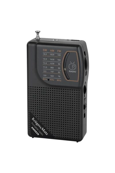 Kruger&Matz Radio portabil KM0829, AM/FM/SW, antenă telescopică, alimentare U...