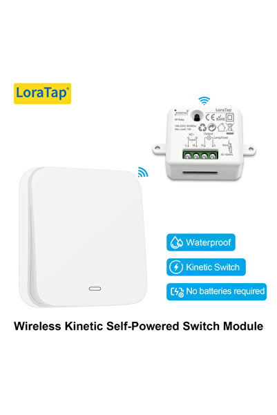 Choice 1 طقم مفتاح لاسلكي LoraTap للتحكم عن بعد، يعمل بالطاقة الحركية، مقاوم ...