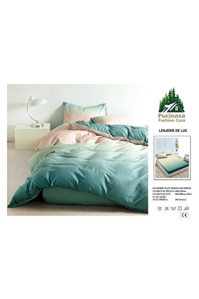 Pucioasa Fashion Casa Finet Soft Touch Duvet Cover Set with Stretchy – 4 Pieces