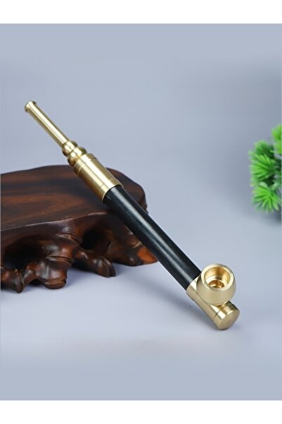 Choice 17 cm pipe Pure copper ebony tobacco pipe filter three-in-one tobacco ...