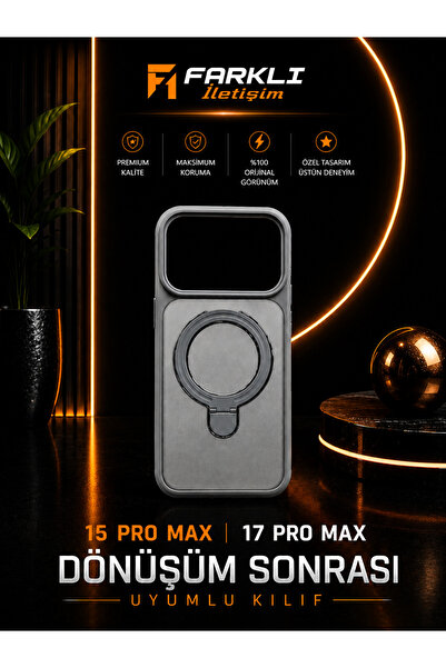 FARKLI İLETİŞİM İPHONE 15 PRO MAX 17 PRO MAX ARKA KAPLAMA STİCKER SONRASI UYU...