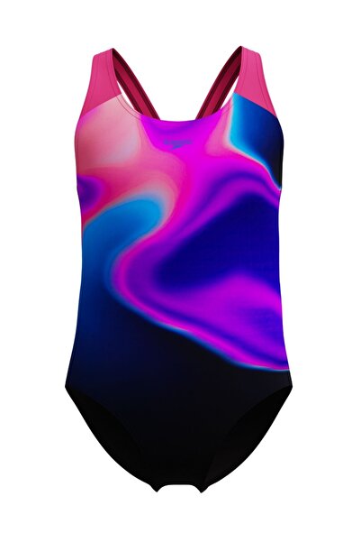 SPEEDO Digi Splashback Κοριτσίστικο Μαγιό (Μπλε-Ροζ)