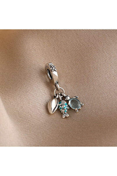 Choice89 B2994 New 925 Silver Octopus crab Charm Bead Sea turtle starfish Sea...
