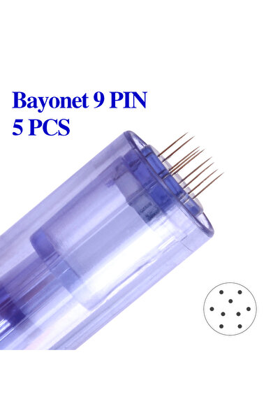 Choice29 5 قطع من إبر Dr Pen ذات 9 سنون، رؤوس إبر دقيقة بديلة (9 سنون، 12 سن،...