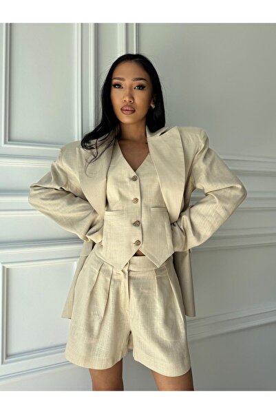 CC STORE ELLERY KISS oversized jacket, linen, oversized shoulders