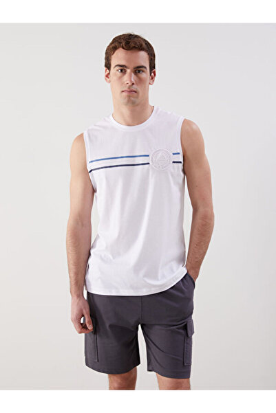 LC Waikiki Tricou fără mâneci pentru bărbați cu imprimeu Sparkly Choices Zero...