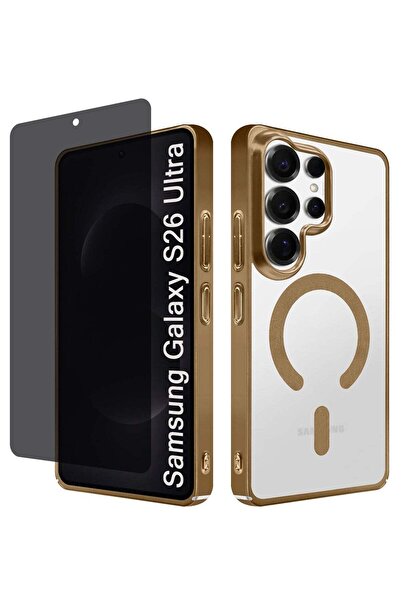 Margoun Magnetic Electroplated Protective Case for S26 Ultra - Transparent Ba...