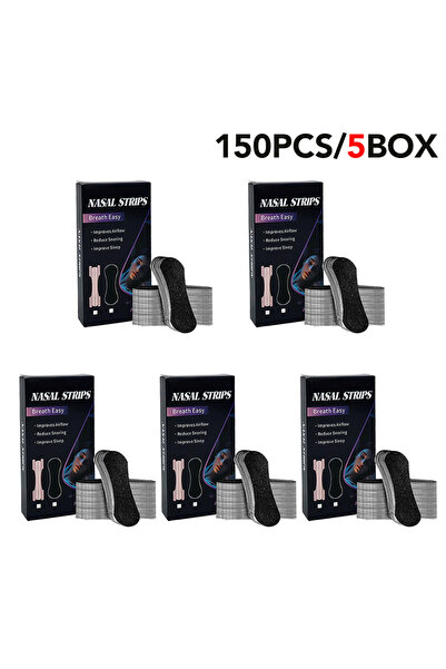 Choice Black 5 Box-150Pcs Nasal Strips for Snoring Nasal Patch Correction Phy...