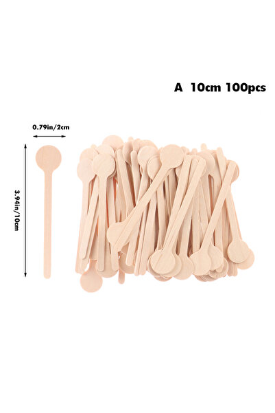 Choice A 100Pcs Wooden Coffee Stirrers Hot Cold Drinking Stir Beverage Stir S...
