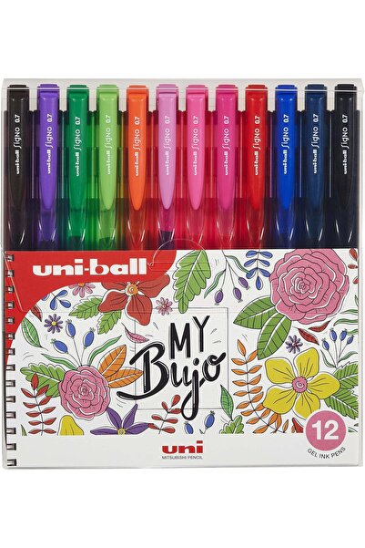UNİ-BALL Signo Retractable Gel Rollerball Pen UMN-155-07 by 0.7mm - Case with...