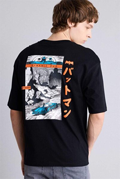 DeFacto Batman Boxy Fit Printed Short Sleeve T-Shirt