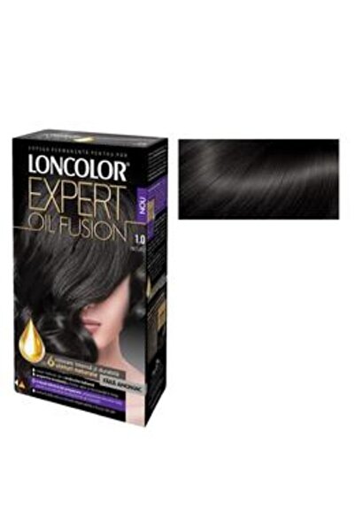 Loncolor Vopsea de Par Permanenta Fara Amoniac Expert Oil Fusion, nuanta 1.0 ...