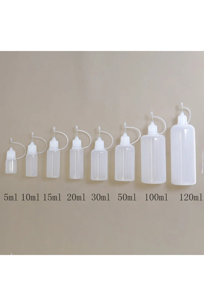 Choice4 120ml WHITE 5ml 10ml 15ml 30ml 50ml 100ml 120ml PE Plastic Squeezable...