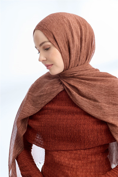 ARMANDA Soft Viscon Shawl 3601-1170 Tobacco