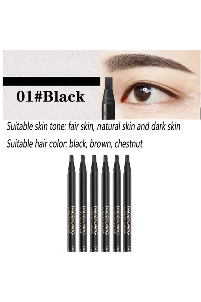 Choice1 6pcsBlack 6PCS Haozhuang Eyebrow Pencil Brown Wholesale Cosmetic Penc...