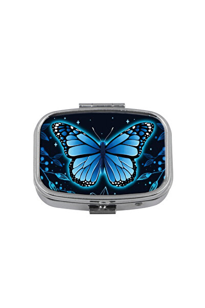 Choice7 8 Animals Pattern 2 Compartments Metal Medicine Box Portable Travel D...