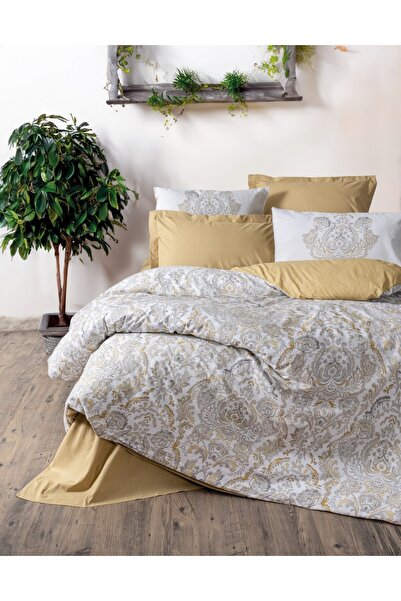 FARİKA Ranforce Single Quilt Cover Set Quilt Cover: 160 X 220 Cm Flat Sheet: ...