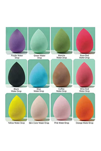 choice2 Style1-12pcs 12piece makeup sponge set, suitable for liquid BB cream ...