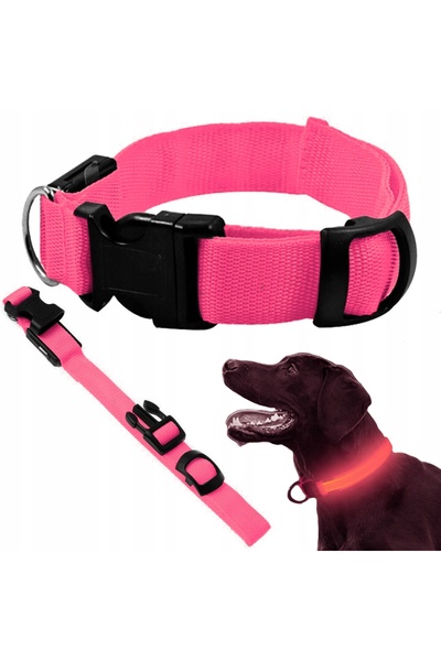 verk group Adjustable LED collar for dogs and cats, Verk Group, pink, 36-59 c...