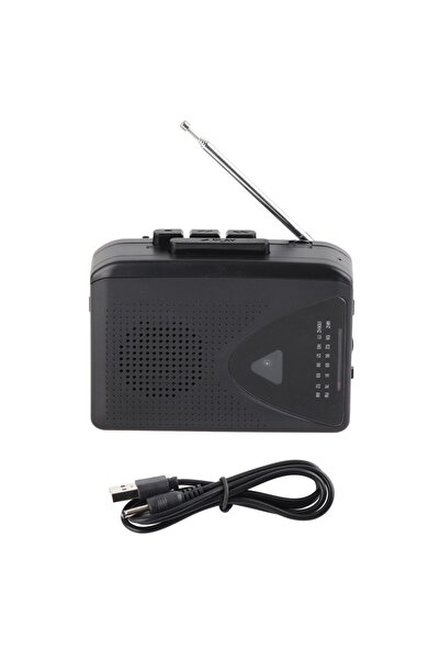 Choice مشغل كاسيت أسود محمول كلاسيكي متعدد الوظائف يدعم راديو AM/FM