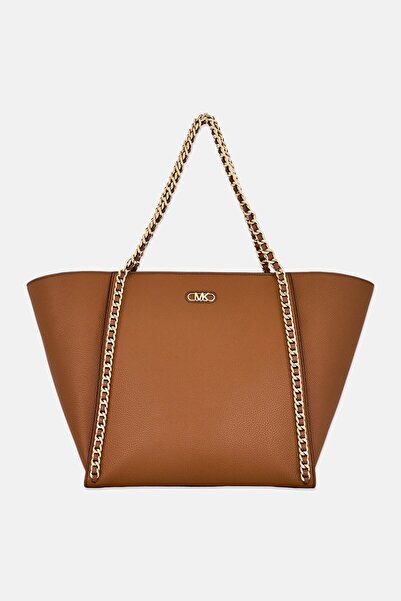 Michael Kors Women Brand Logo Tote Bag, Brown