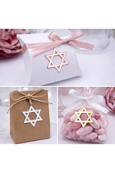 choice2 3cm (1.18 inch) Silver 50pcs/Lot Star of David Acrylic Mirror Sticker...