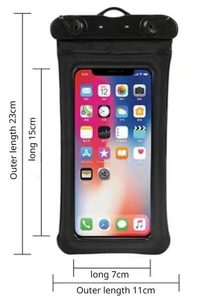 Choice Black 360° Full Cover Airbag Waterproof Phone Cases Universal Swim Mob...