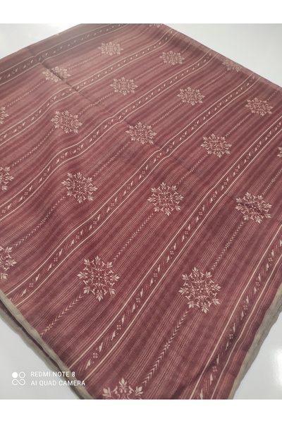 Butik وشاح لوسيلا ناعم مضاد للانزلاق بلون أحمر خمري