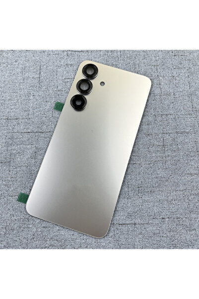 Choice غطاء خلفي زجاجي فضي لهاتف S25 SM-S931B، غطاء بطارية، غطاء خلفي، لوحة غ...
