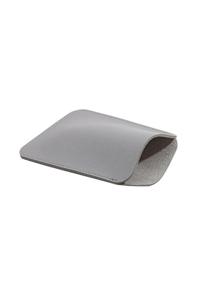 Choice Grey 1/2Pcs Wireless Mouse Storage Bag PU Leather Protective Sleeve Ba...