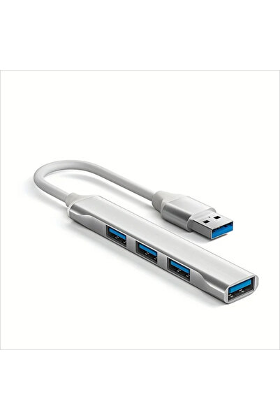 choice2 محول USB فضي اللون من النوع C 3.0 مع 4 منافذ، محول OTG ومحطة إرساء لل...