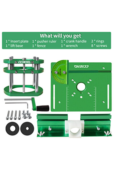 Choice Lift Base and Plate 65mm Motors Router Lift with 4-Claws Strong Grippi...
