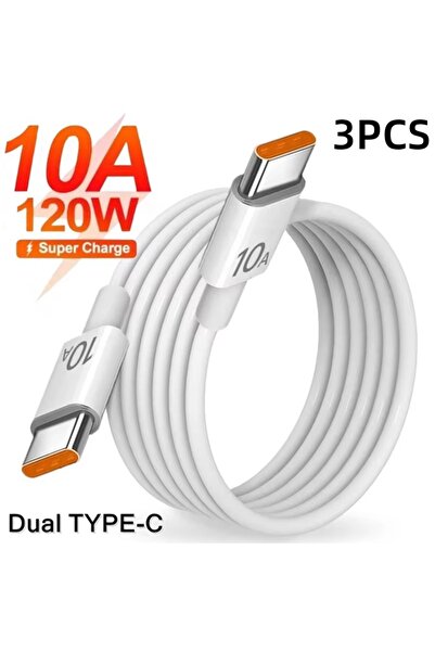 Choice8 كابل شحن بيانات سريع جداً بقوة 120 واط و10 أمبير، نوع C مزدوج، 1 متر،...