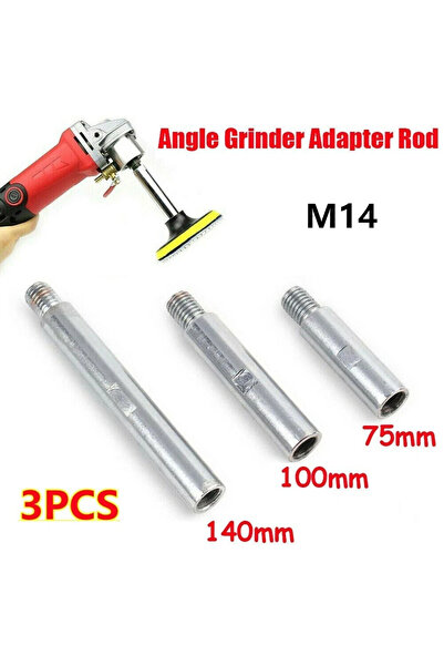 Choice 3Pcs M14 Angle Grinder Extension Shaft Connecting Rod Thread Extension...