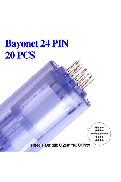 Choice15 20 قطعة إبرة خرطوشية بفتحة بايونيت 24PIN لقلم A1 للوخز بالإبر الدقيق...