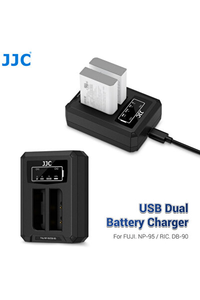 Choice For fuji NP-95 JJC NP-95 Battery Charger for Fujifilm NP-95 FinePix X1...
