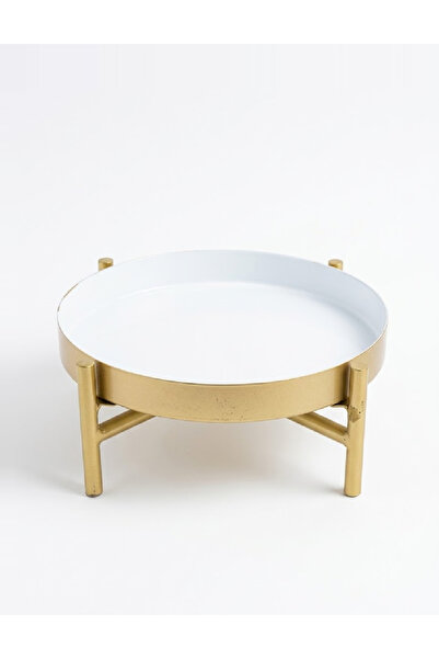 Evendi Tray, Gold/White