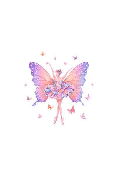 Choice A ♥Glow-in-the-Dark Ballerina Wall Sticker - Luminous Butterfly Fairy ...