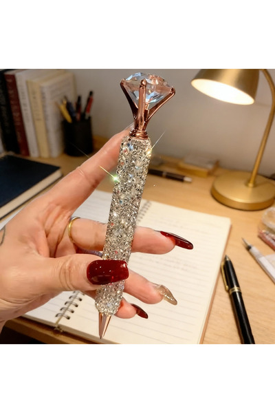 Choice1 1 Piece 1/2 Piece Student Stationery Durable Writing Tool Rhinestone ...