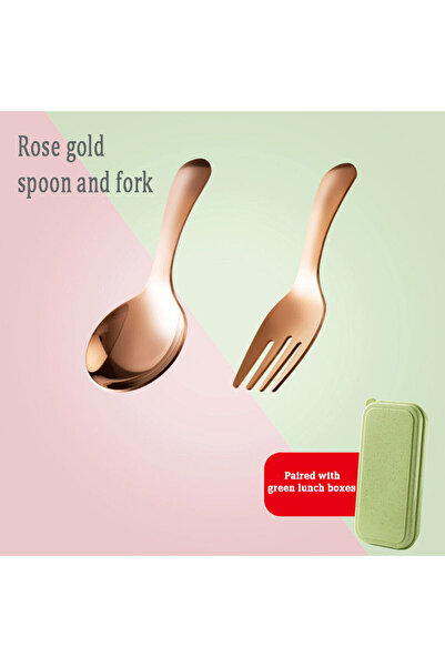 choice2 Rose gold Outdoor Tourism 304 Stainless Steel Portable Tableware, CHI...
