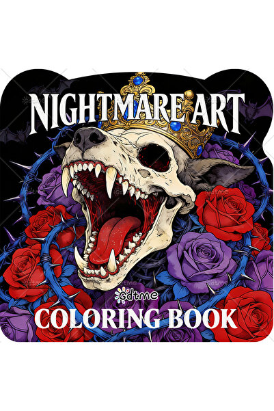 Choice MULTI NIGHTMARE ART Coloring Book for Adults Cute Cozy Daily Activitie...