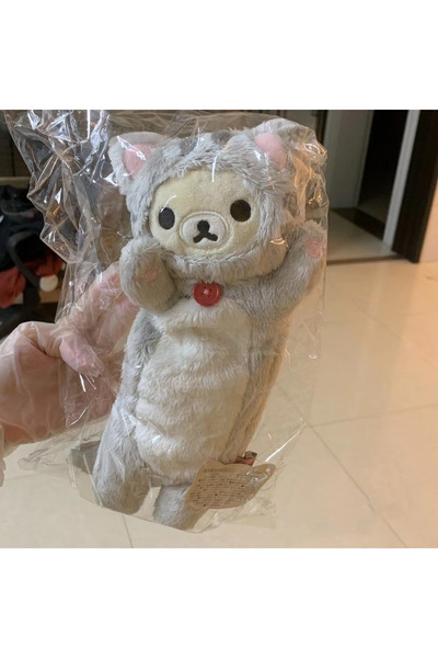 Choice A Rilakkuma Bear Sister Japanese Cartoon Plush Pencil Case Large Capac...