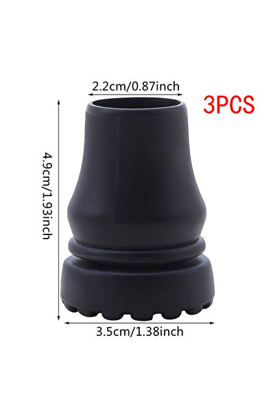Choice6 22mm-3PCS Pad Cap Non-Slip Walking Stick Crutch Cane Bottom Pads Cove...
