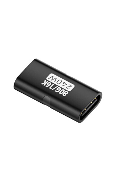 Choice1 كابل محول USB-C أنثى إلى أنثى أسود بسرعة 80 جيجابت في الثانية لنقل ال...