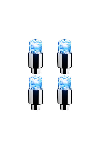 Choice7 Blue4PCS 2/4PCS LED Tire Valve Cap Lights Durable Air Valve Caps with...