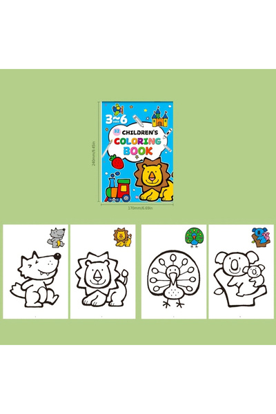 Choice Blue Drawing Book 32 Pages, Fun Children's Coloring Book, Interactive ...