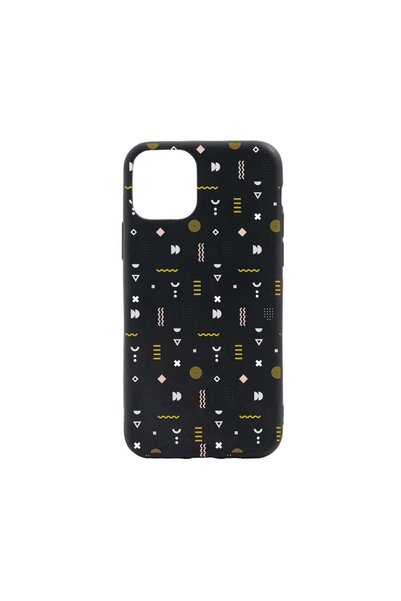 bestcase Силиконов калъф, съвместим с Xiaomi Mi 11 Pro, със символи, устойчив...