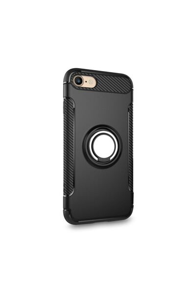 OEM Θήκη Σιλικόνης Carbon Ring TPU APPLE iPhone 6/6s Μαύρο
