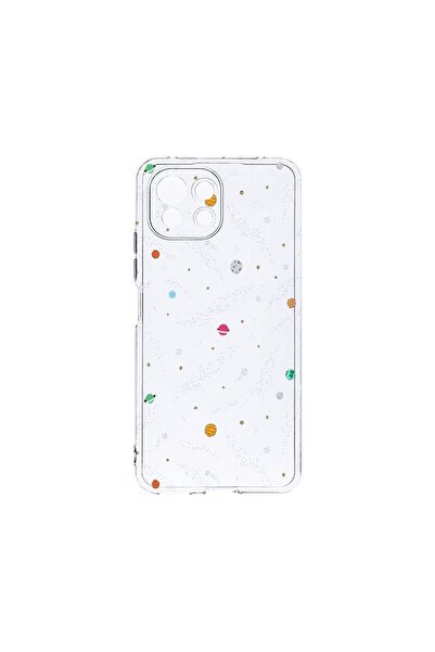 bestcase Прозрачен силиконов калъф 2ММ, съвместим с Xiaomi Mi 11 Lite, Вселен...