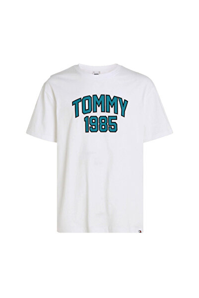 Tommy Hilfiger Tricou sport bărbătesc cu mânecă scurtă, stil varsity, croială...